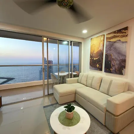 Amplio Y Lujoso - Vista Al Mar Y Cerca Al Centro Piso Alto Cartagena