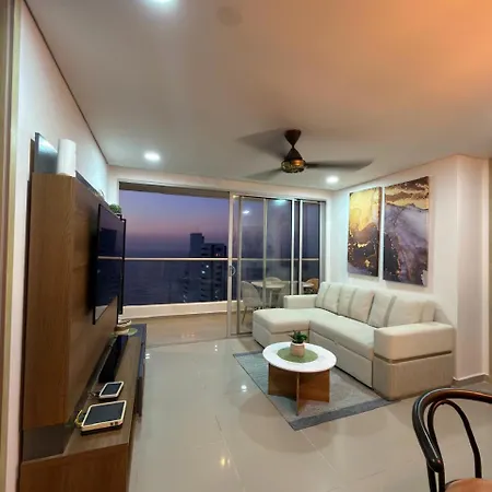Amplio Y Lujoso - Vista Al Mar Y Cerca Al Centro Piso Alto * Cartagena